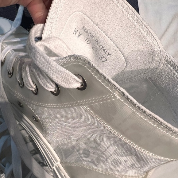 White Dior B23 High-Top Sneaker Oblique Canvas - Picture 9 of 11